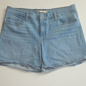 Levi Light Blue Denim Women's Shorts